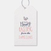 HOPPY EASTER BUNNY CADEAULABEL (Voorkant)