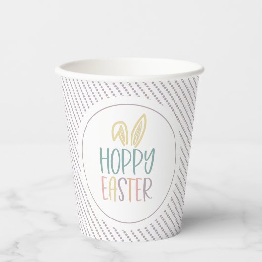 Hoppy Easter Bunny Ears Papieren Bekers (Voorkant)