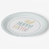 Hoppy Easter Bunny Ears Papieren Bordje (Gekanteld)