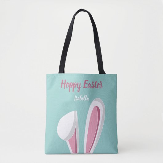 Hoppy Easter Bunny Ears Tote Bag (Voorkant)