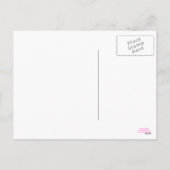 Hoppy easter bunny girl briefkaart (Achterkant)