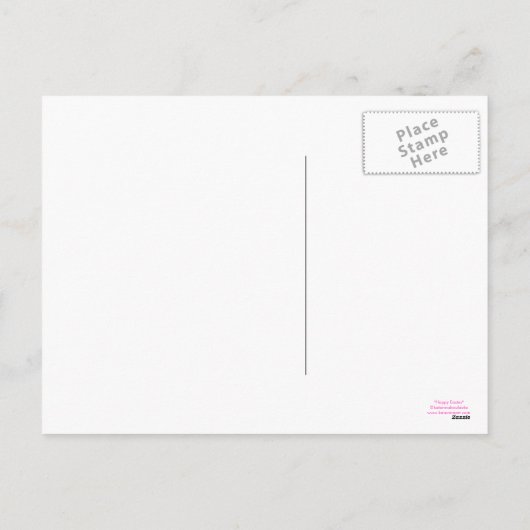 Hoppy easter bunny girl briefkaart (Achterkant)