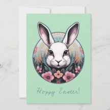 Hoppy Easter Bunny Holiday Kaart