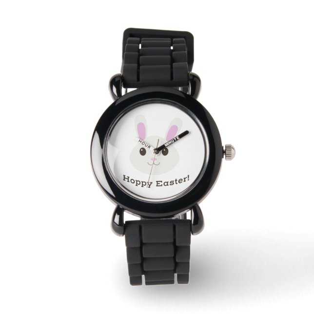 Hoppy Easter Bunny Horloge (Voorkant)