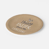 HOPPY EASTER BUNNY PAPIEREN BORDJE (Gekanteld)