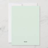 Hoppy Easter Bunny Pastel Floral Waterverf Feestdagenkaart (Achterkant)