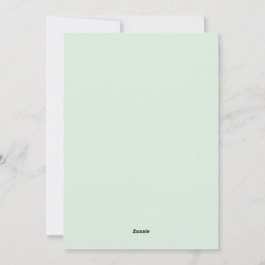 Hoppy Easter Bunny Pastel Floral Waterverf Feestdagenkaart (Achterkant)