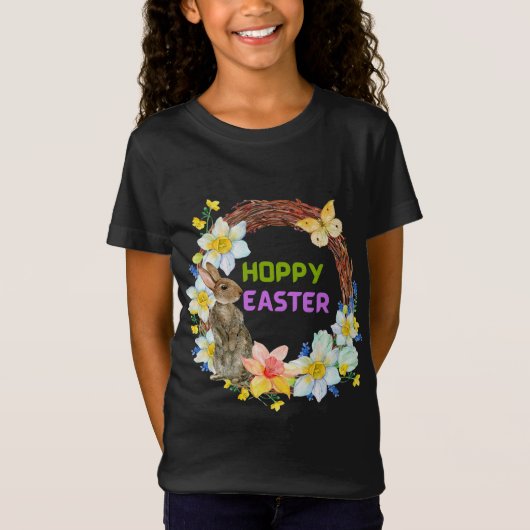 Hoppy Easter Bunny T-shirt (Voorkant)