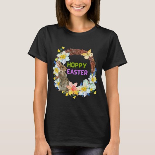 Hoppy Easter Bunny T-shirt (Voorkant)