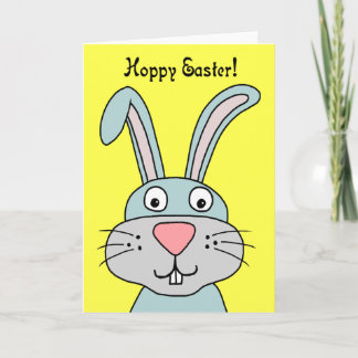 Hoppy Easter Bunny Wenskaart Feestdagen Kaart