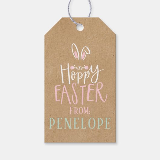 HOPPY EASTER CADEAULABEL (Voorkant)