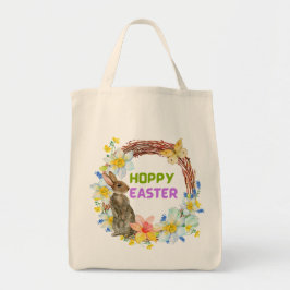 Hoppy Easter Canvas tas