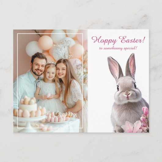 🐇Hoppy Easter Charm Feestdagenkaart (Voorkant)