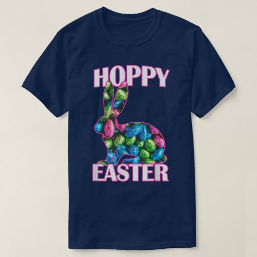 Hoppy Easter Chocolate Paashaas T-shirt (Design voorkant)