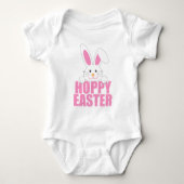 Hoppy Easter - Cute Happy Easter Bunny Pun Romper (Voorkant)