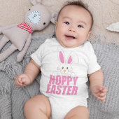 Hoppy Easter - Cute Happy Easter Bunny Pun Romper