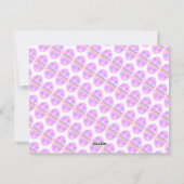 Hoppy Easter Cute Rabbit Editable Feestdagenkaart (Achterkant)