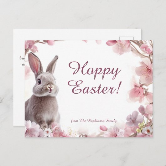  🐇Hoppy Easter Delight Feestdagenkaart (Voorkant / Achterkant)