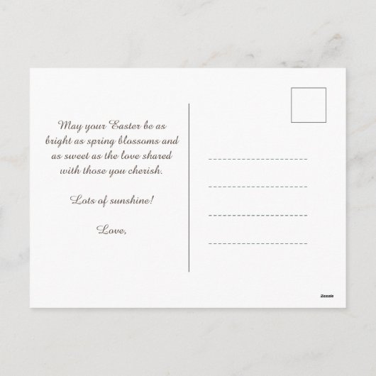  🐇Hoppy Easter Delight Feestdagenkaart (Achterkant)