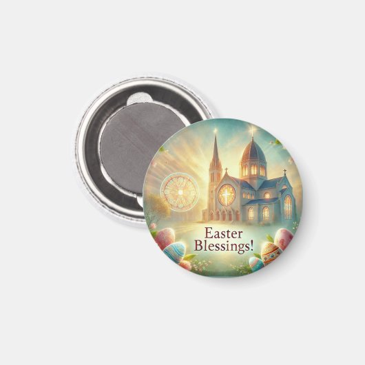 Hoppy Easter: een dag van liefde en lachen Magneet (Voorkant / Achterkant)