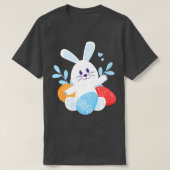 Hoppy Easter Egg Bunny Rabbit T-shirt (Design voorkant)