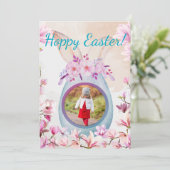 Hoppy Easter egg with photo Kaart (Staand voorkant)