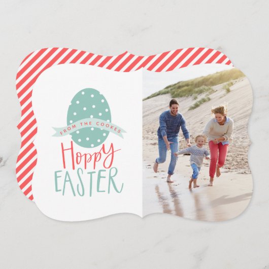 HOPPY EASTER FEESTDAGENKAART (Voorkant / Achterkant)