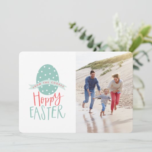 HOPPY EASTER FEESTDAGENKAART (Staand voorkant)