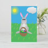 Hoppy Easter! Flat Feestdagenkaart (Staand voorkant)