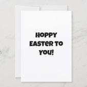 Hoppy Easter! Flat Feestdagenkaart (Achterkant)