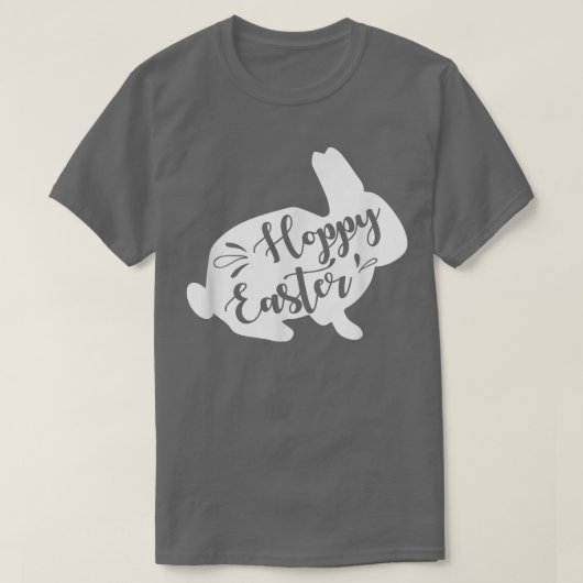 Hoppy Easter Funny Easter Bunny Rabbit T-shirt (Design voorkant)