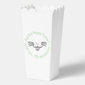 Hoppy Easter Funny Leuke Bunny Face cartoon Custom Bedankdoosjes (Achterkant)