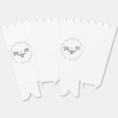 Hoppy Easter Funny Leuke Bunny Face cartoon Custom Bedankdoosjes (Ongevouwen)