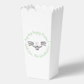 Hoppy Easter Funny Leuke Bunny Face cartoon Custom Bedankdoosjes (Voorkant)