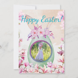 Hoppy Easter green egg photo Kaart