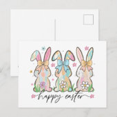 Hoppy Easter Joy! Feestdagenkaart (Voorkant / Achterkant)
