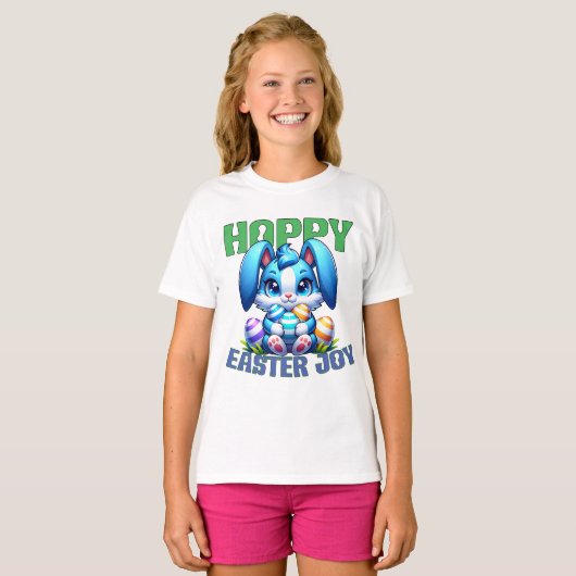 Hoppy Easter Joy T-shirt (Voorkant volledig)