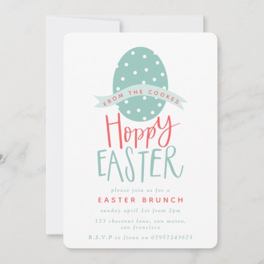 HOPPY EASTER KAART (Voorkant)