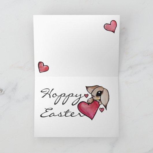 Hoppy Easter Kaart (Binnen)