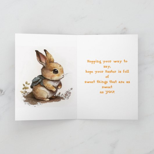 HOPPY EASTER LITTLE ONE KAART (Binnen)