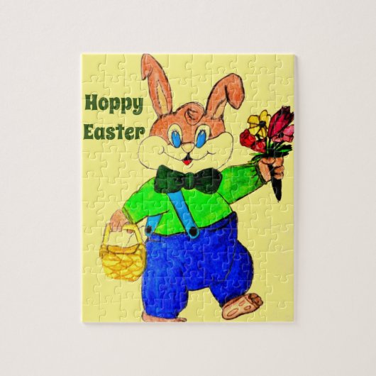 HOPPY EASTER MARCHTING EASTER BUNNY LEGPUZZEL (Verticaal)