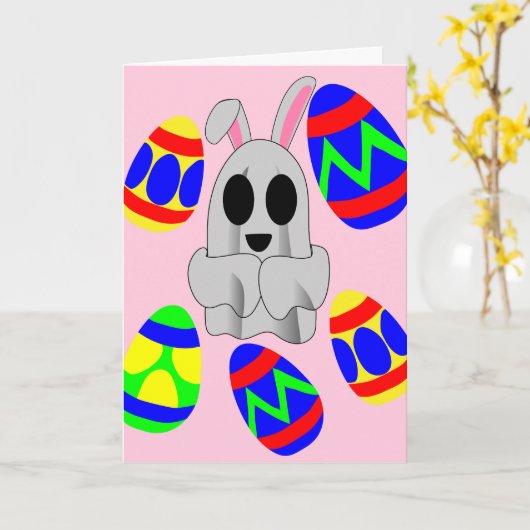 Hoppy Easter naar BOO Kaart (Gele Bloem)