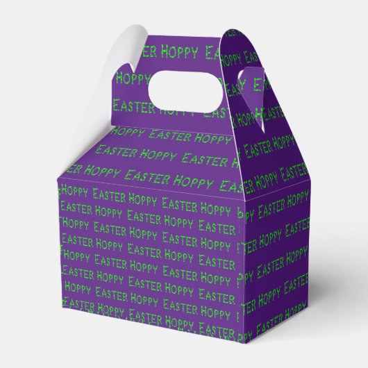 Hoppy Easter Neon Green Bedankdoosjes (Voorkant Zijde)