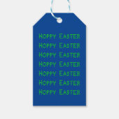 Hoppy Easter Neon Green Cadeaulabel (Voorkant)