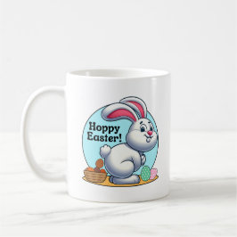 Hoppy Easter! Paashaas pooping chocolade eieren Koffiemok