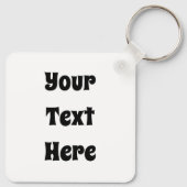 Hoppy Easter! Paashaas pooping chocolade eieren Sleutelhanger (Achterkant)