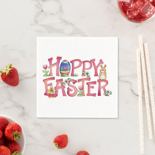 Hoppy Easter - Papier Napkins Servet (Insitu)
