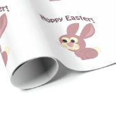 Hoppy Easter Pink Bunny Cadeaupapier (Rol Hoek)