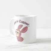 Hoppy Easter Pink Bunny Koffiemok (Voorkant links)