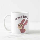 Hoppy Easter Pink Bunny Koffiemok (Links)